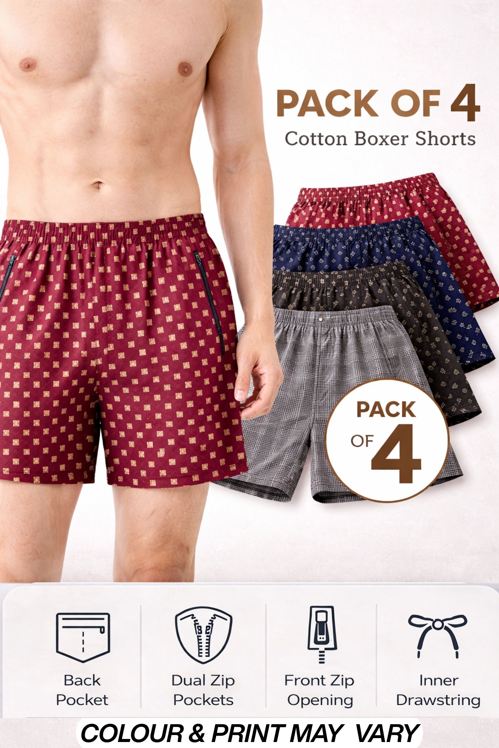 renox Pack of 4 Printed Men Boxer-picture-21