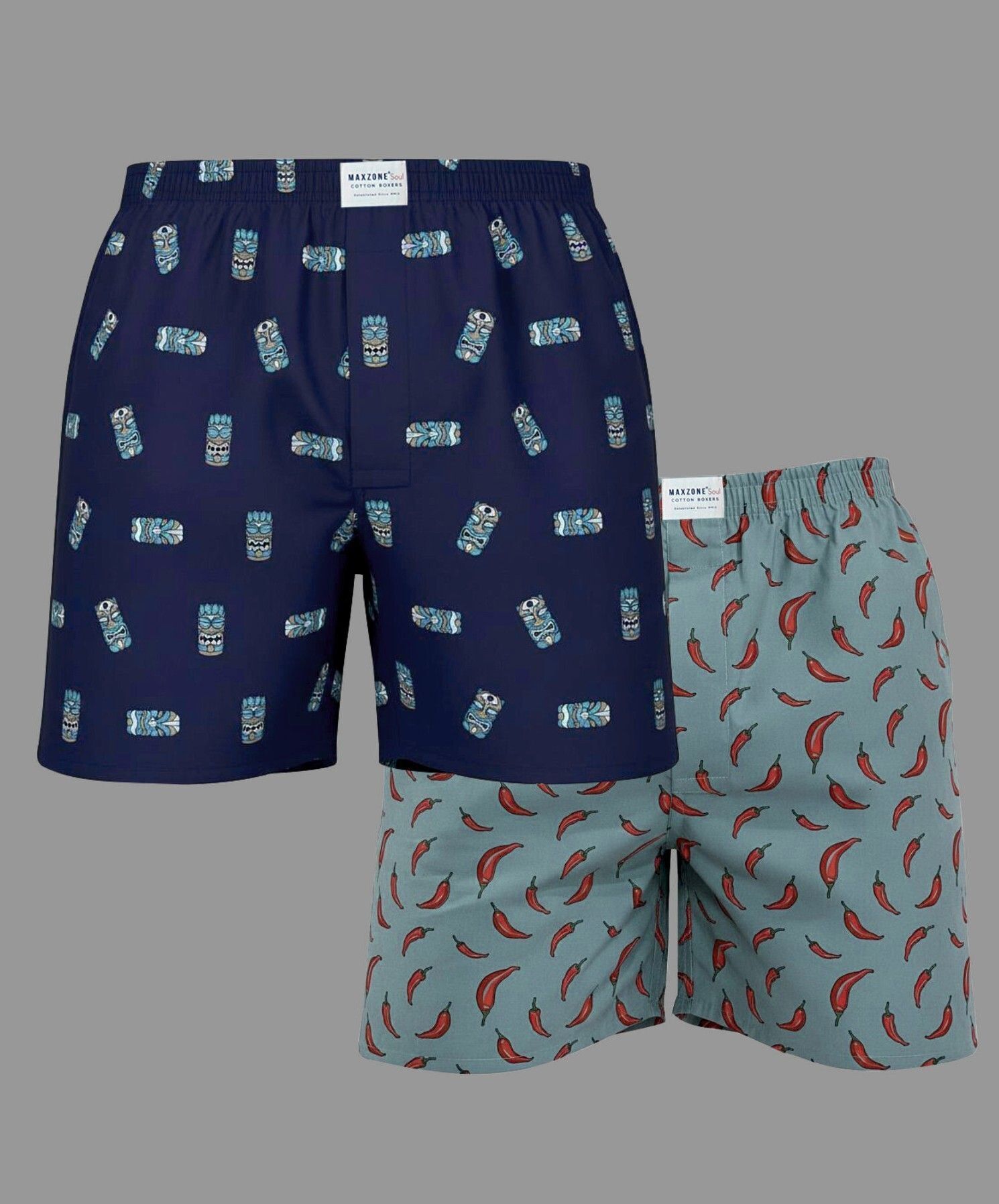 maxzoneecommerce Pack of 2 Printed Men Boxer-picture-37