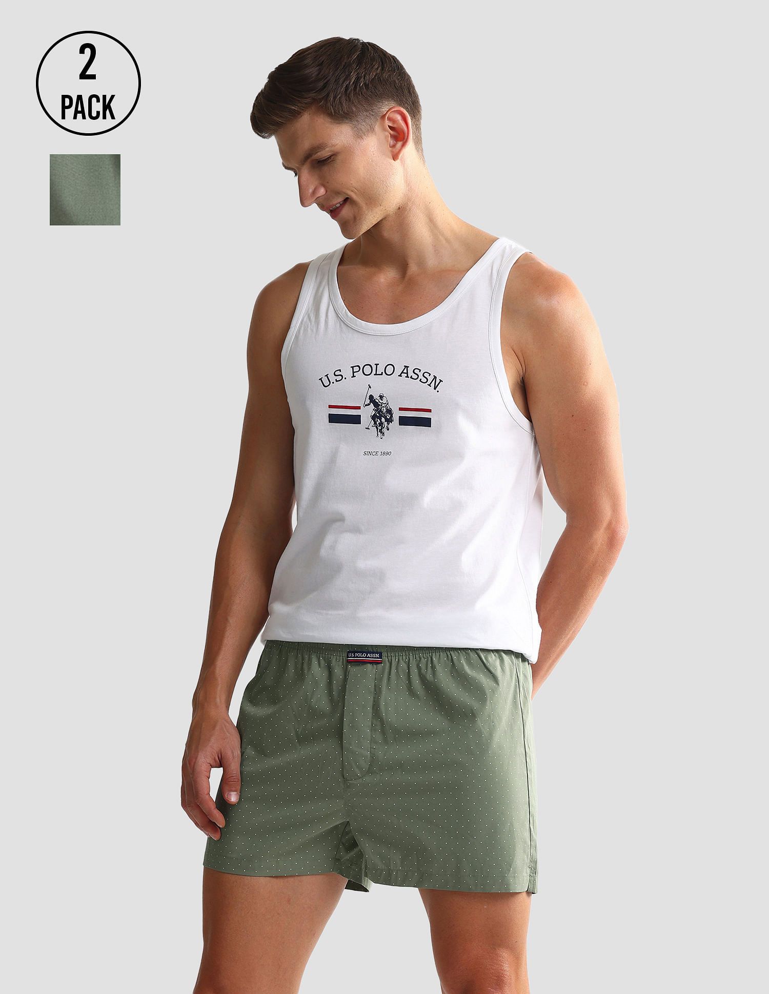 u.s. polo assn. Pack of 2 Solid Men Boxer-picture-23