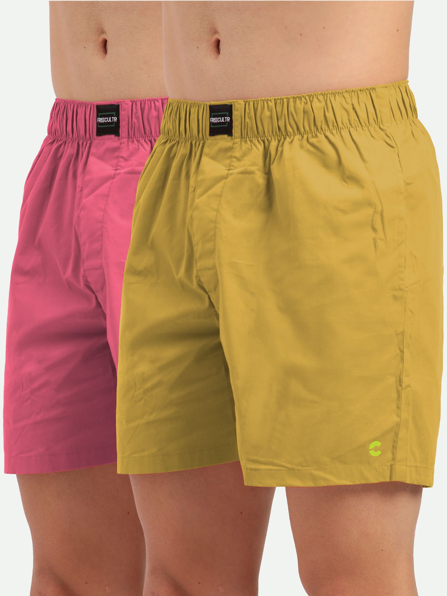 freecultr Pack of 2 Men's Silky Soft, Non-Pilling Micromodal All Day Boxer Shorts with Dual Deep Side Pocket Solid Men Boxer-picture-34