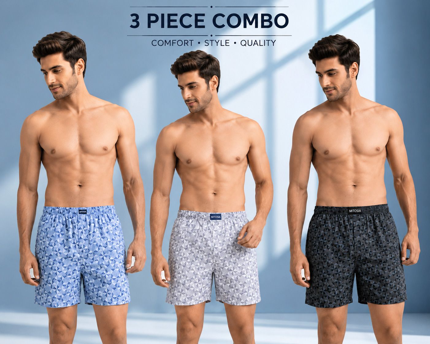 mitosia Pack of 3 Printed Men Boxer-picture-44