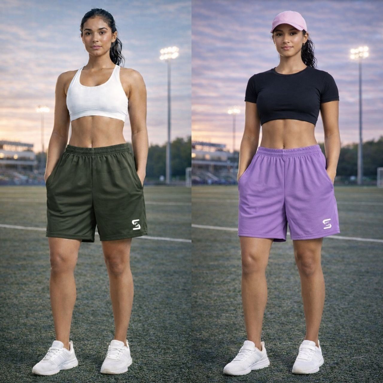 Pack of 2 Solid Women Boxer