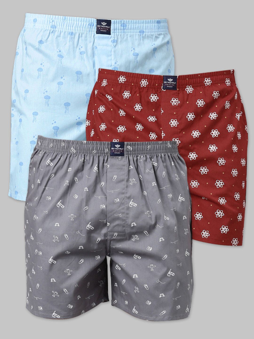 Pack of 3 Printed Men Boxer