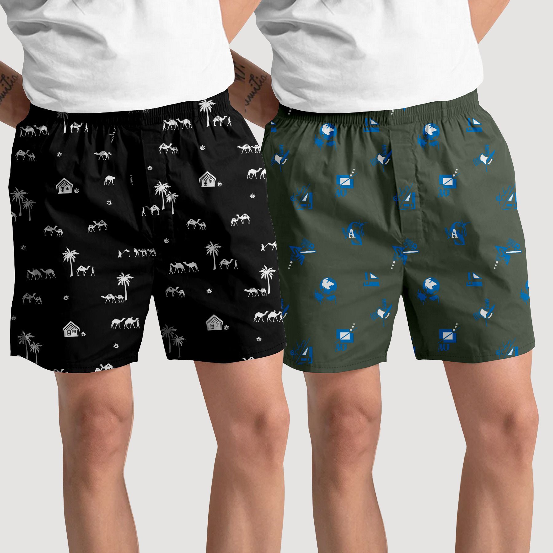 Pack of 2 Printed Women Boxer