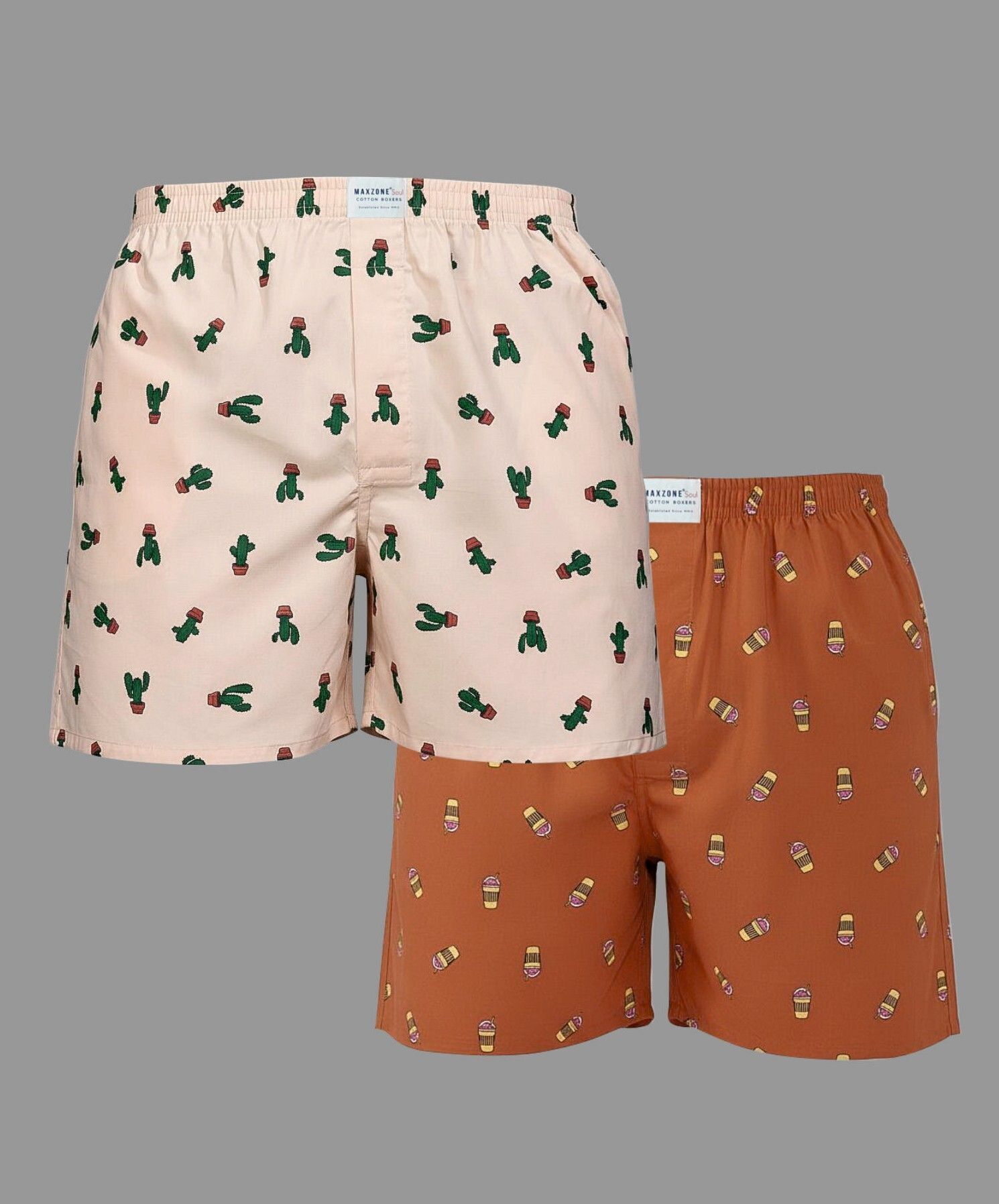 maxzoneecommerce Pack of 2 Printed Men Boxer-picture-21