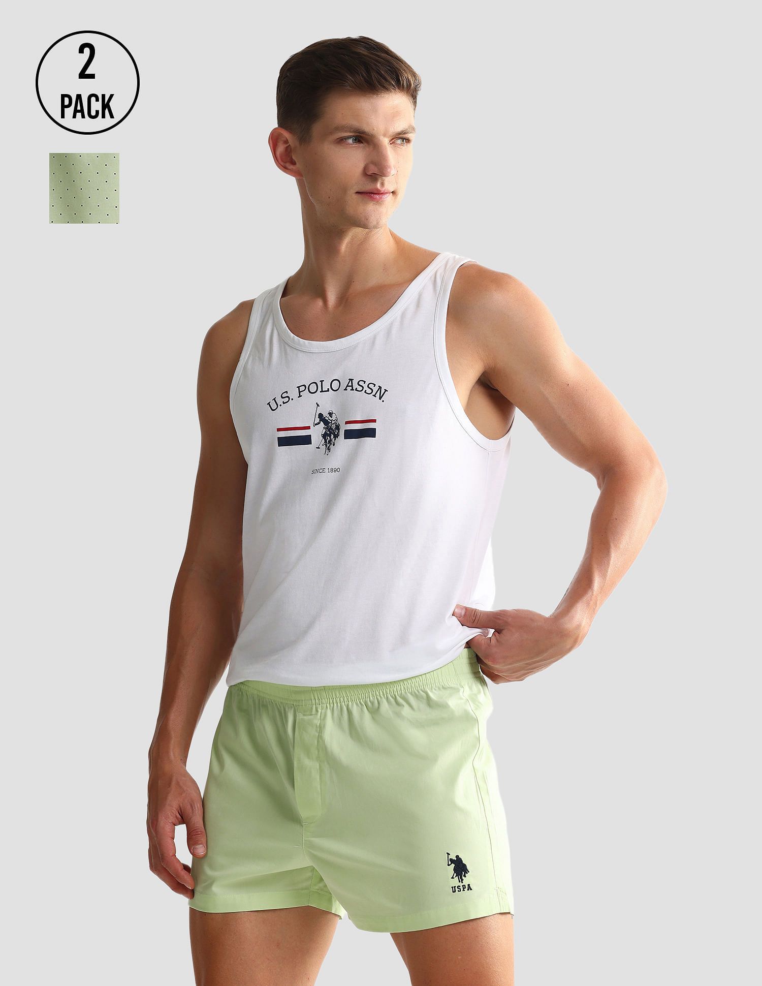 u.s. polo assn. Pack of 2 Solid Men Boxer-picture-11