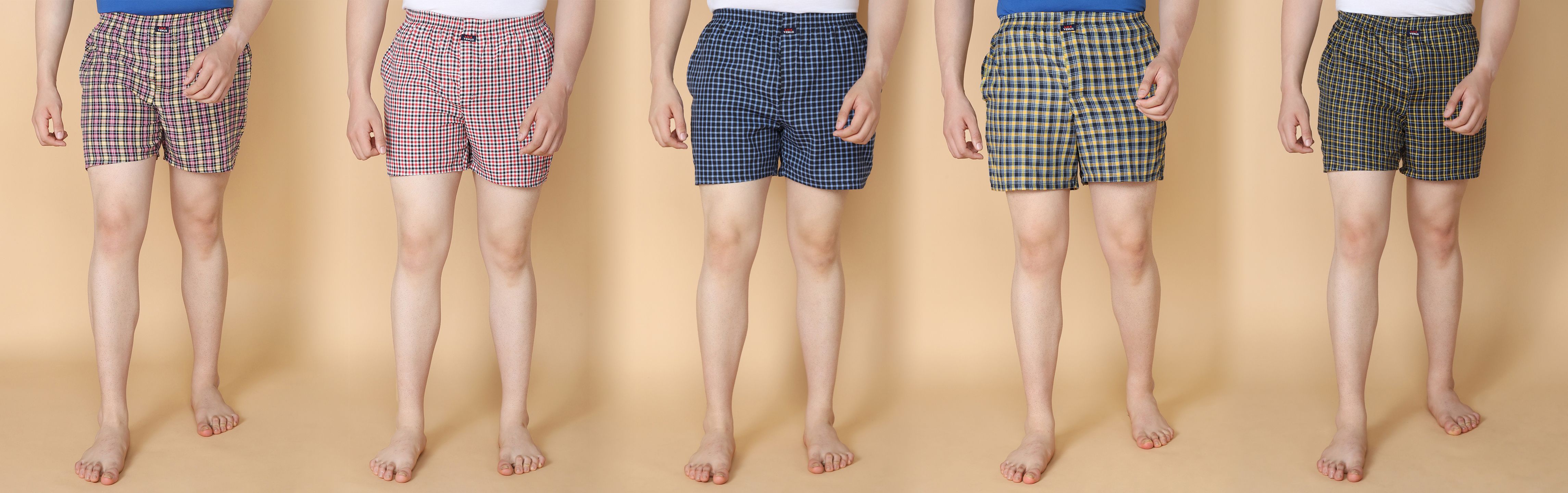 lux venus Pack of 4 Checkered Men Boxer-picture-11