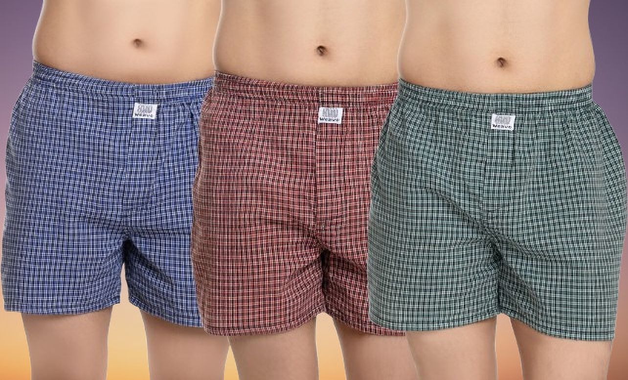guniff Pack of 3 Checkered Men Boxer-picture-42