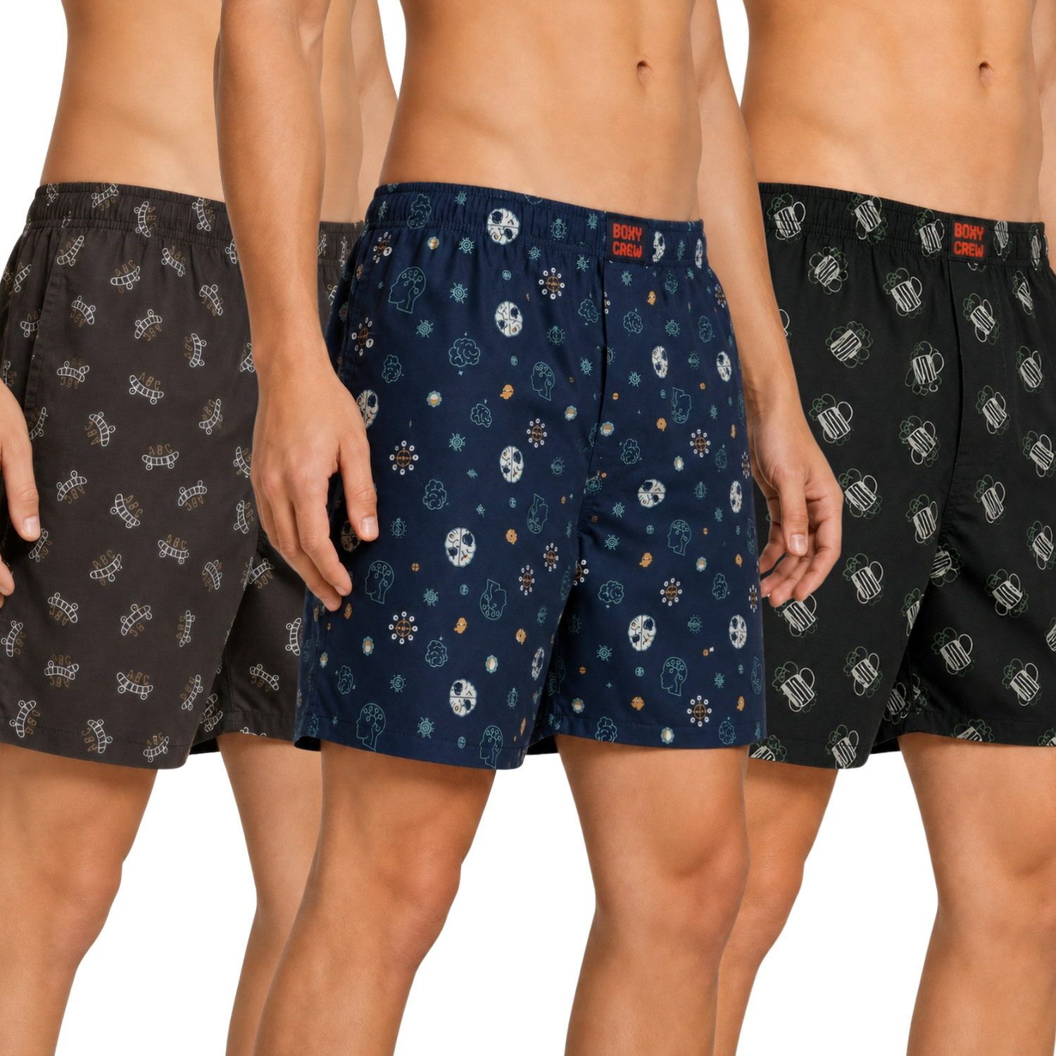 boxy crew Pack of 3 Printed Men Boxer-picture-44