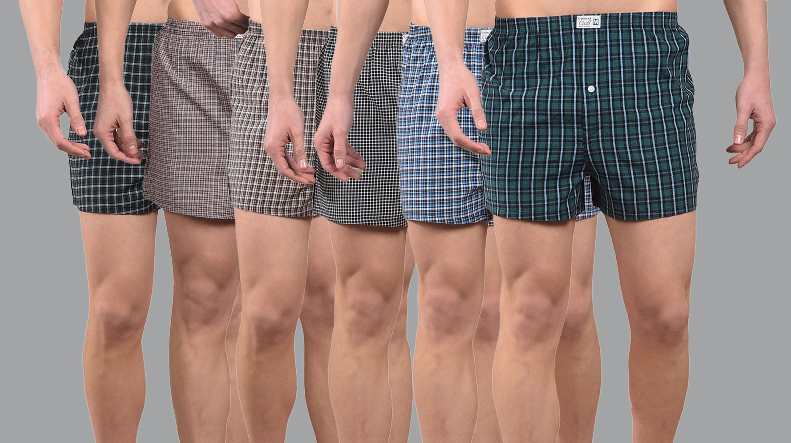 dollar Pack of 6 Checkered Men Boxer-picture-25