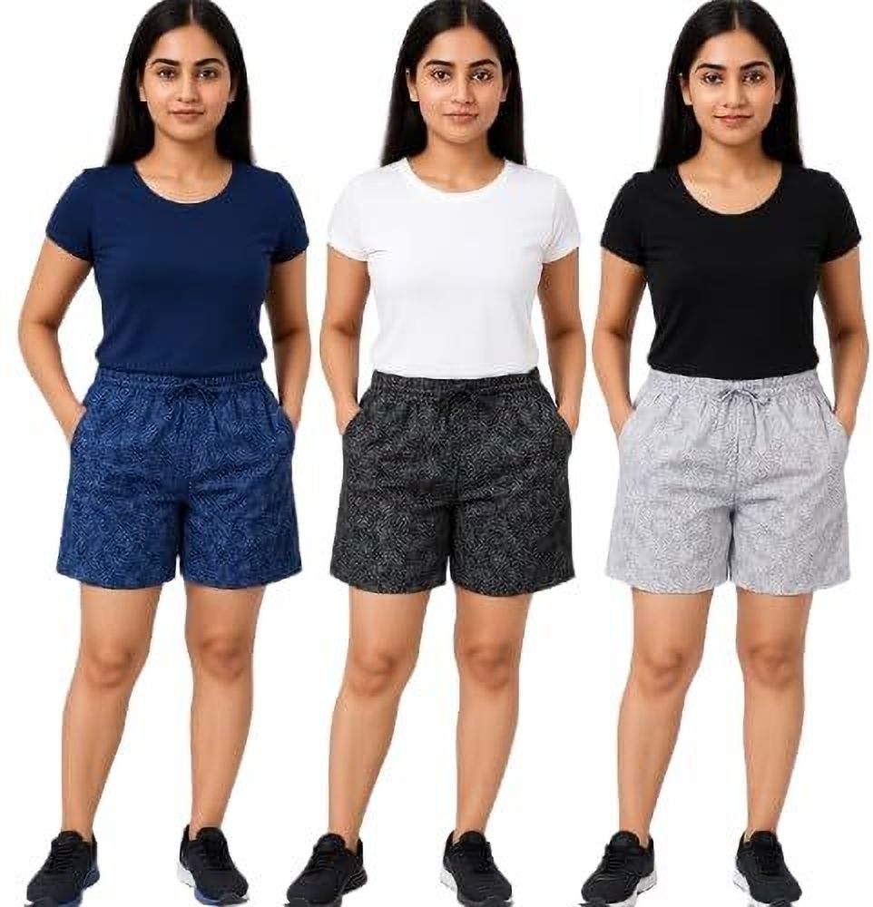 Pack of 3 Self Design Women Boxer