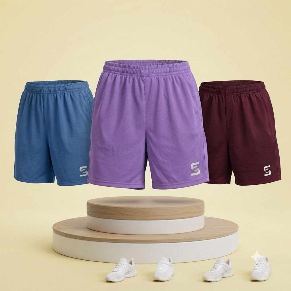 kavya collection Self Design Women Light Blue, Purple, Maroon Boxer Shorts-picture-16