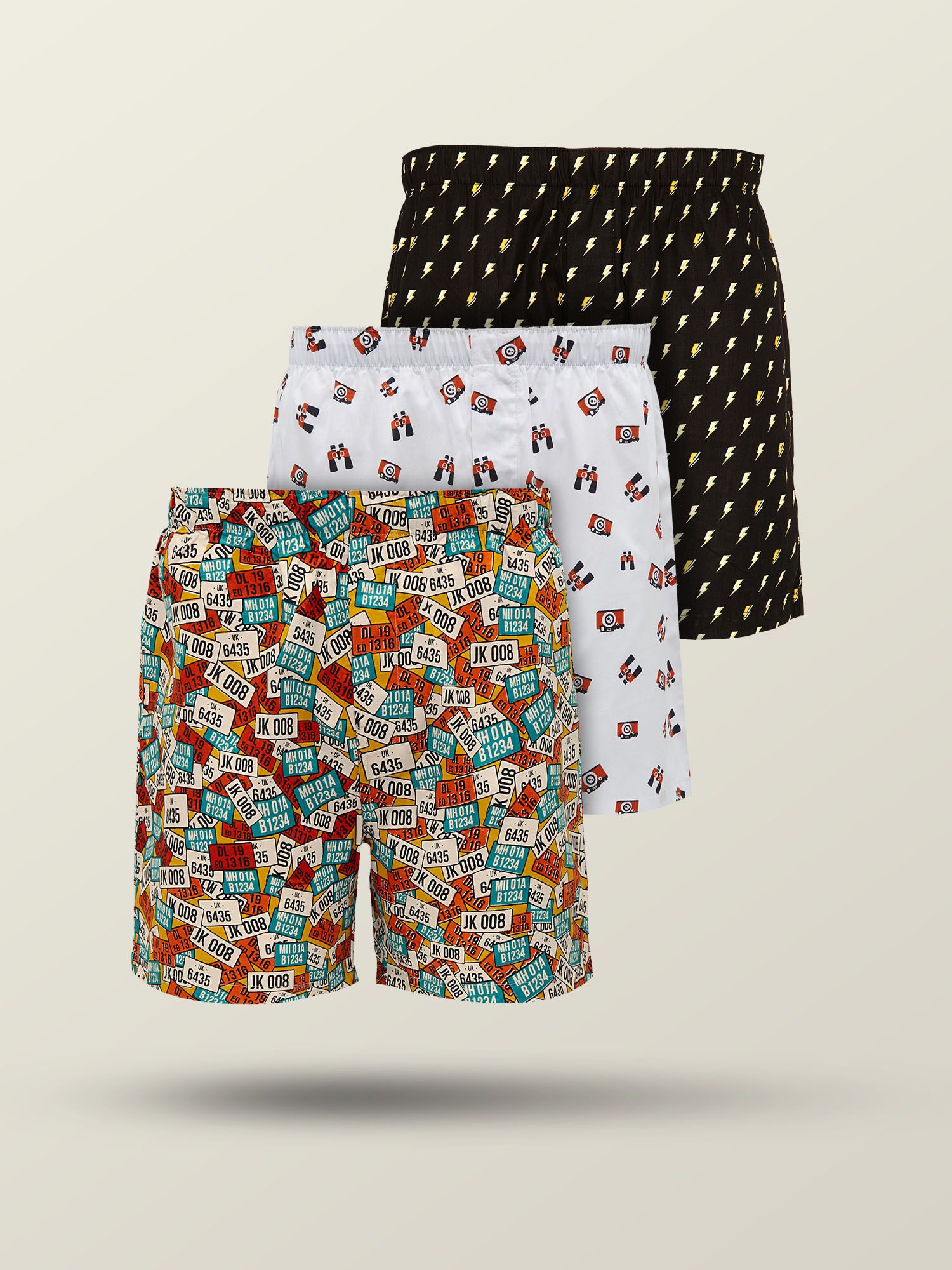 xyxx Pack of 3 Remix IntelliEaze Super Combed Cotton Printed Printed Men Boxer-picture-10