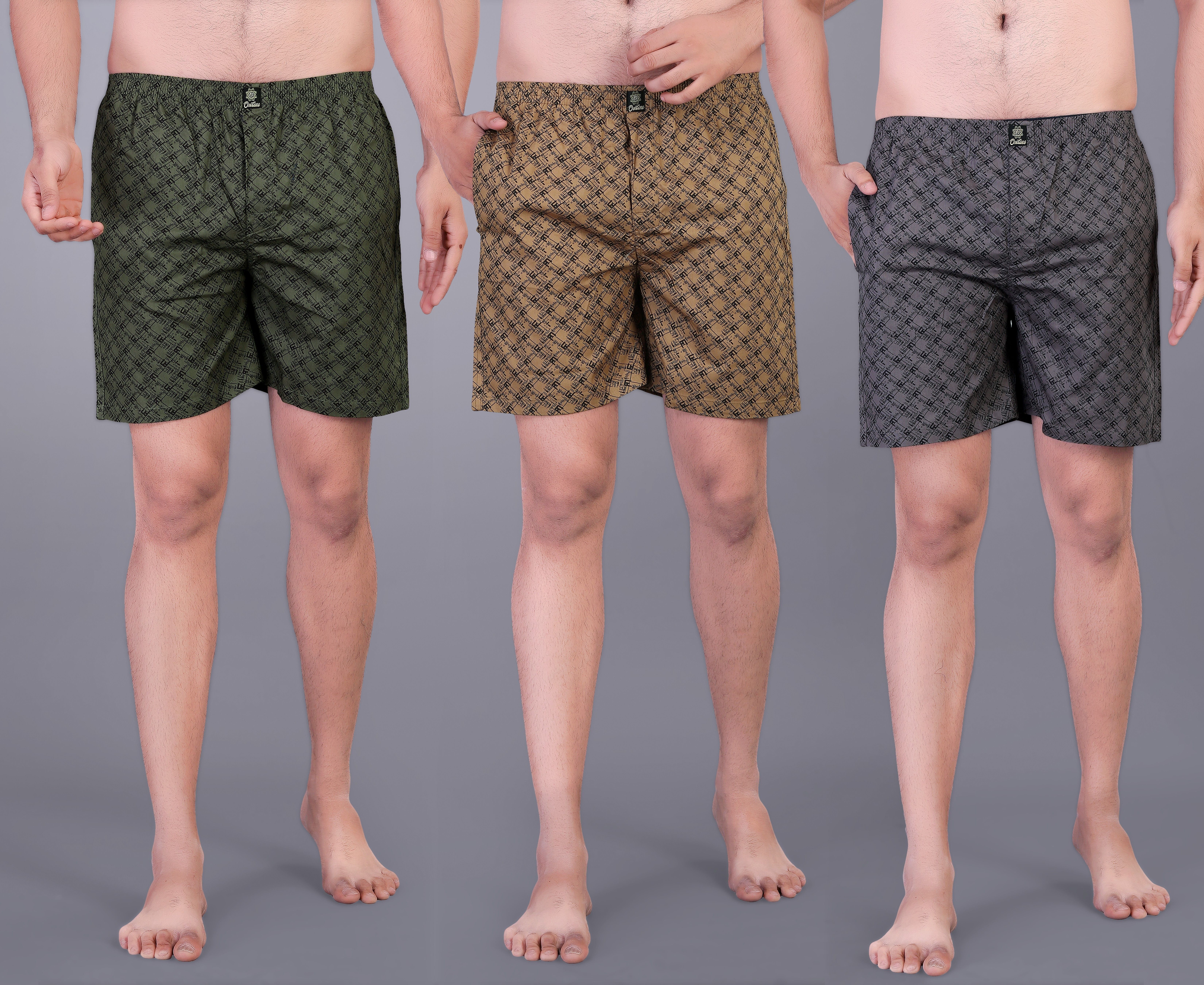 ontino Pack of 3 Checkered Men Boxer-picture-15