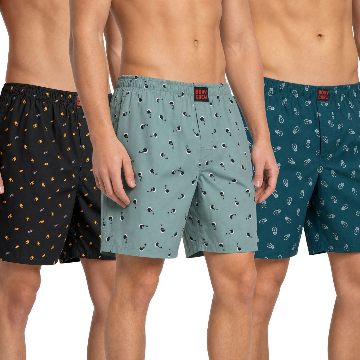 boxy crew Pack of 3 Printed Men Boxer-picture-25