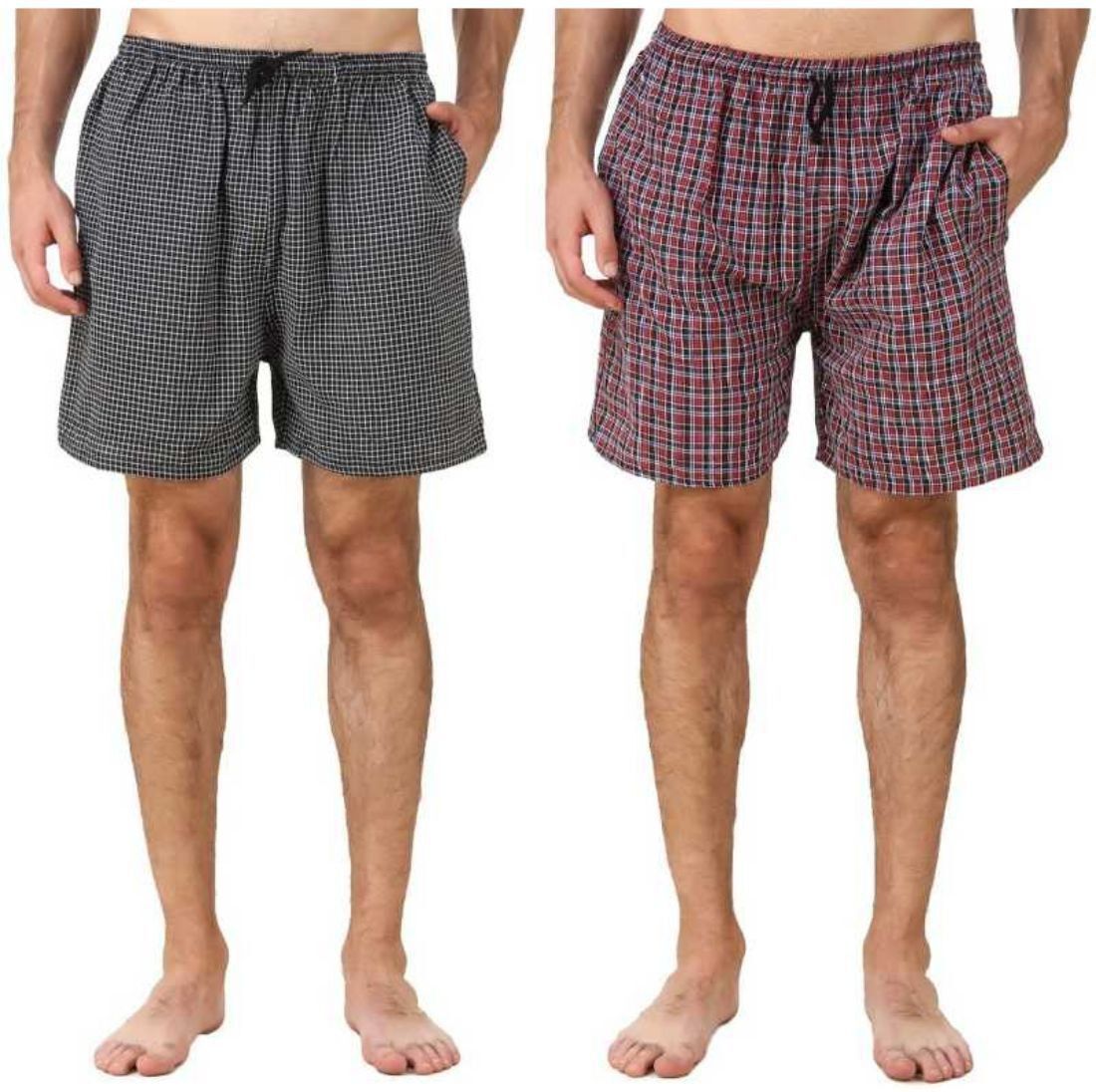 divasha ent trend Pack of 2 Checkered Men Boxer-picture-22
