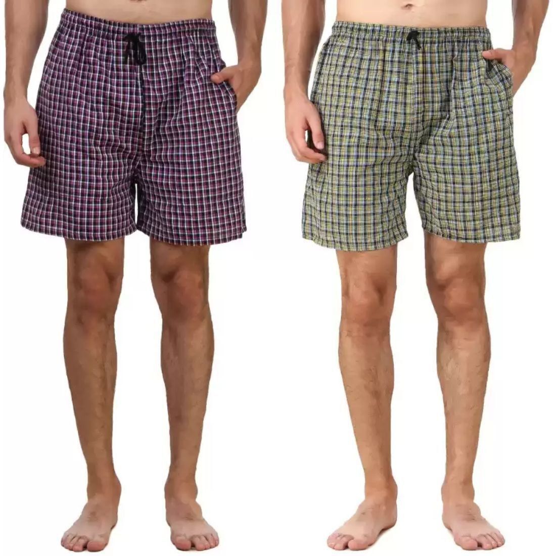 divasha ent trend Pack of 2 Checkered Men Boxer-picture-28