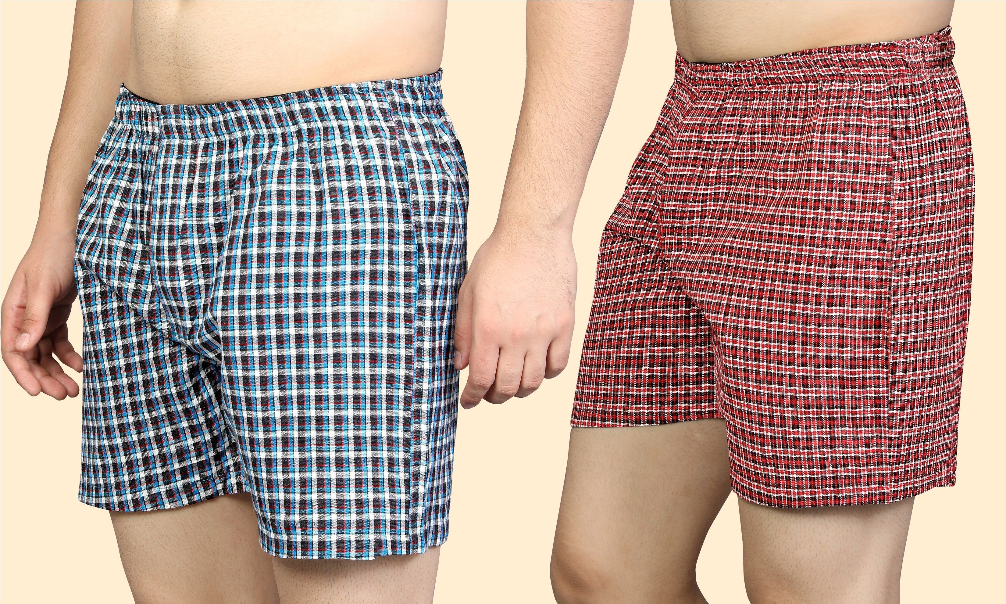 divasha ent trend Pack of 2 Checkered Men Boxer-picture-33