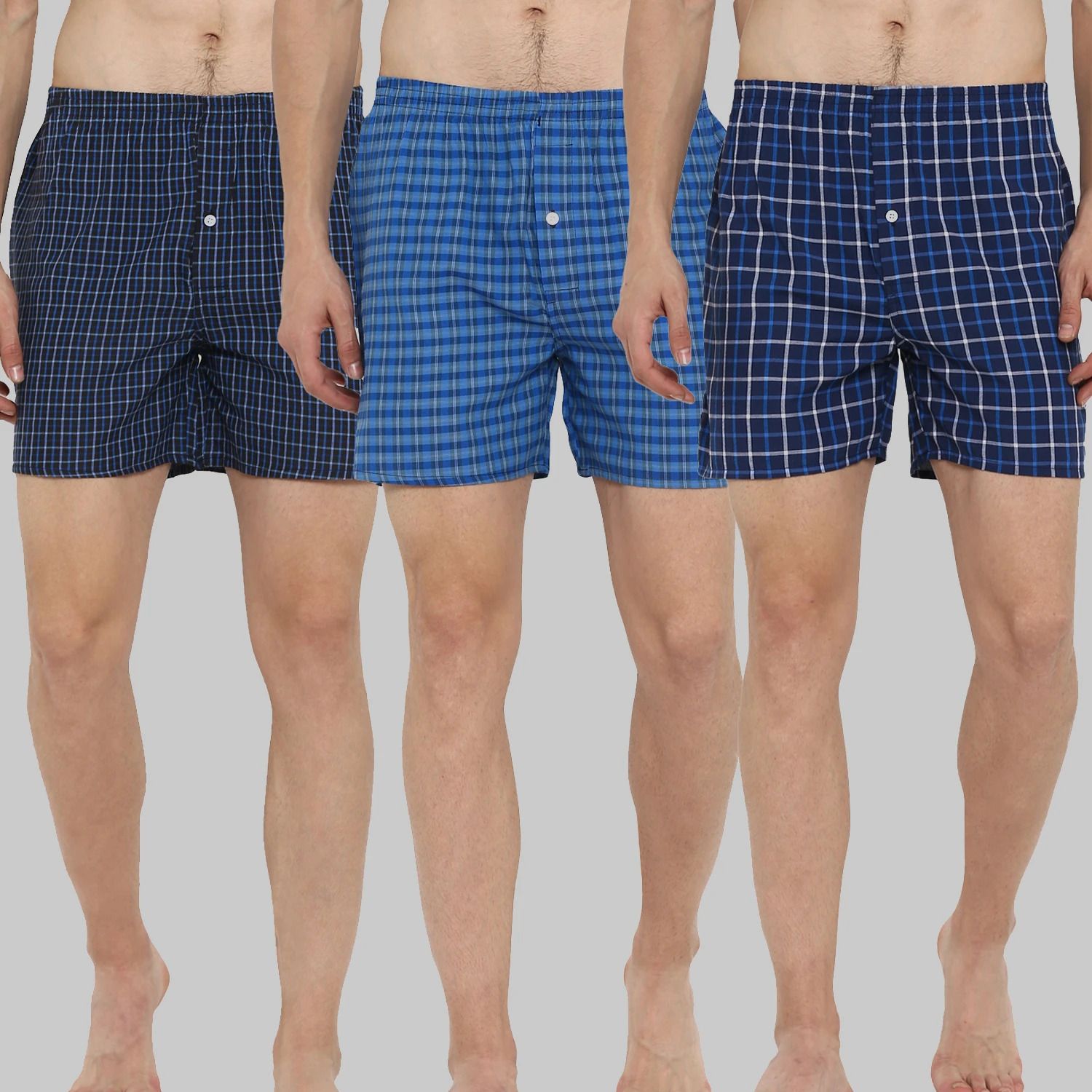 broon Pack of 3 Checkered Men Boxer-picture-21