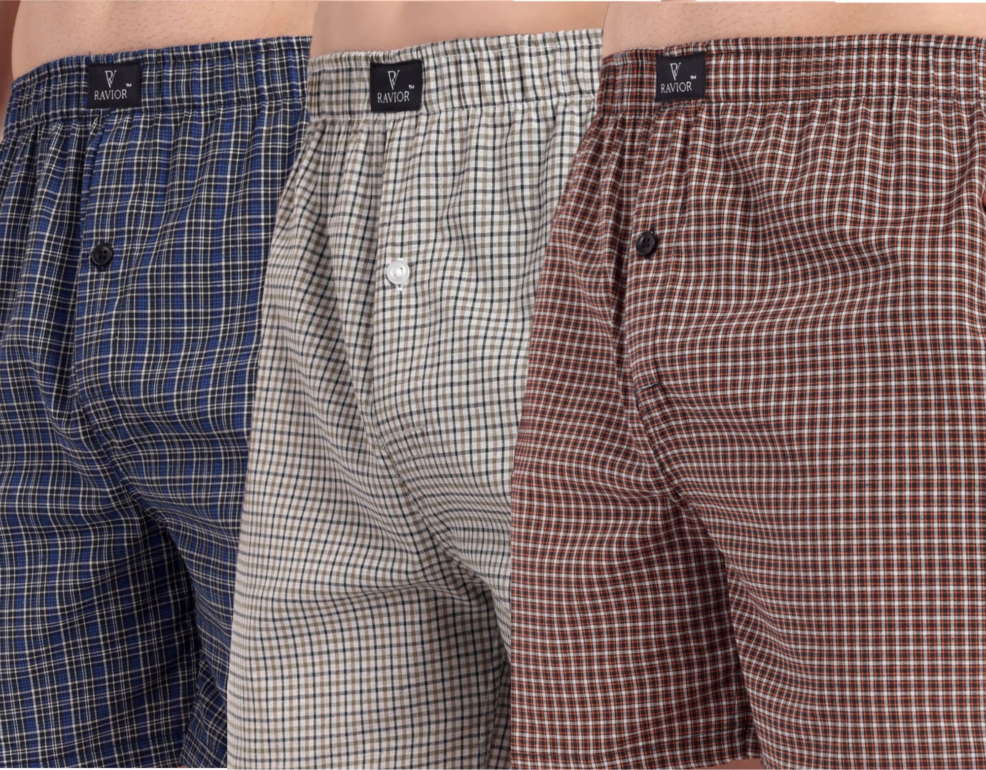 ravior Pack of 3 Checkered Men Boxer-picture-28