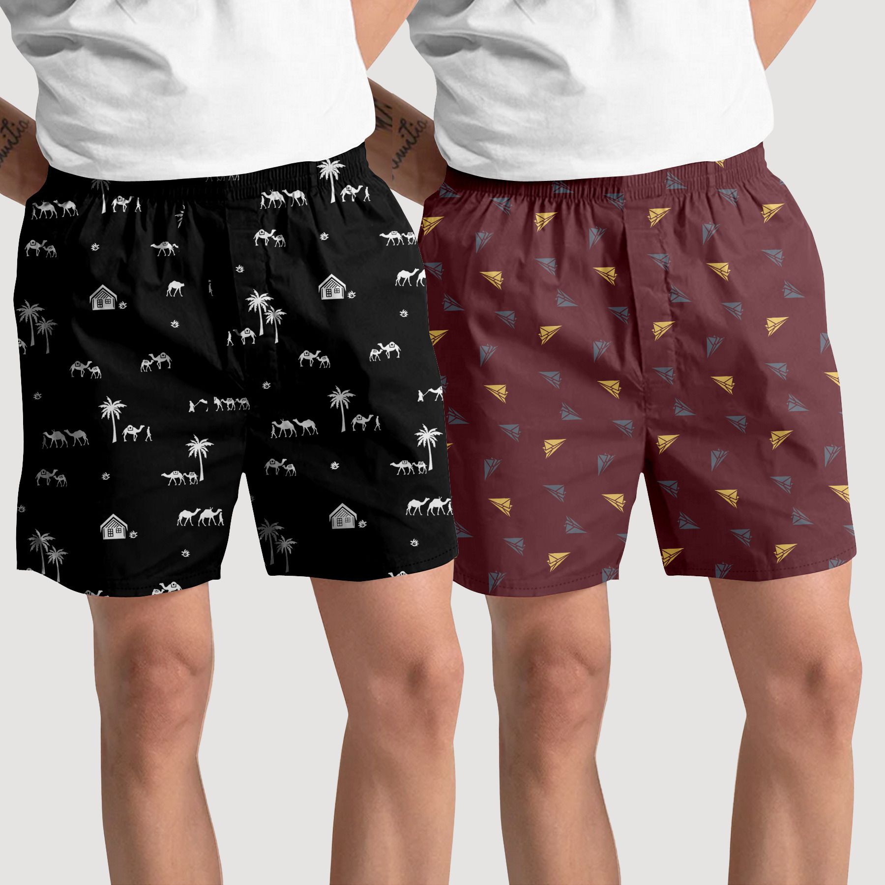 Pack of 2 Printed Women Boxer