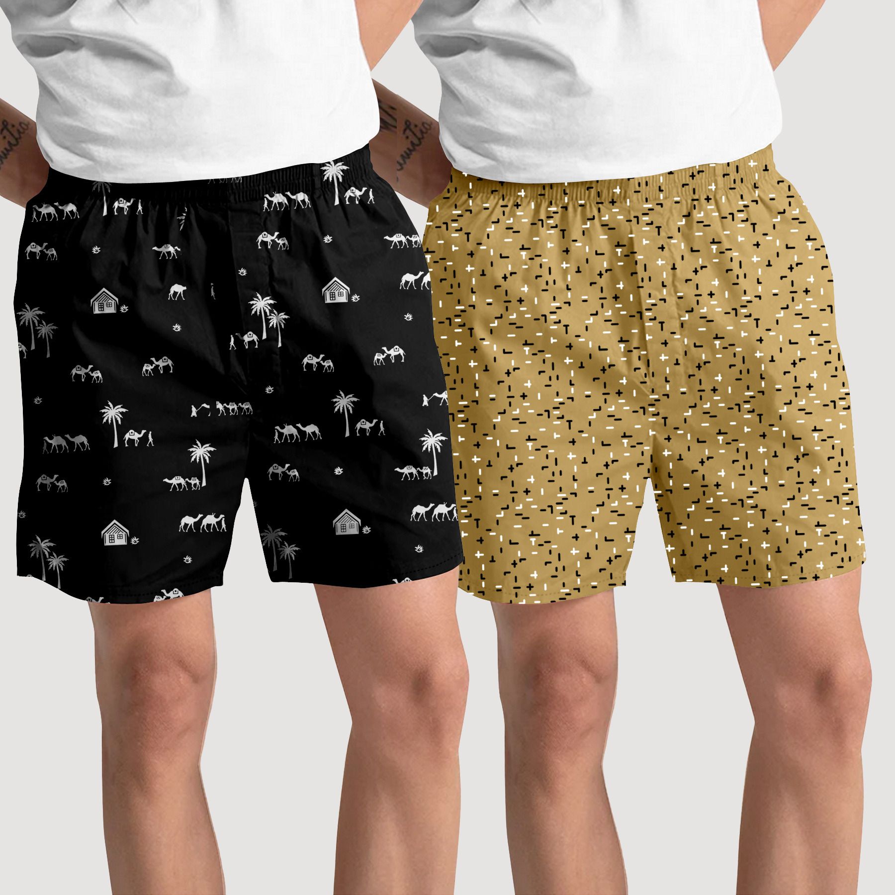 Pack of 2 Printed Women Boxer