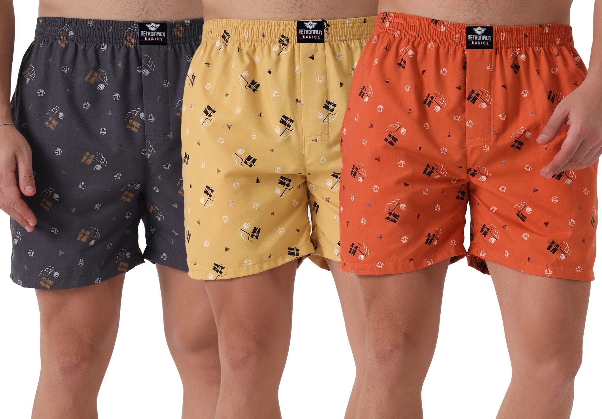 Pack of 3 Printed Men Boxer