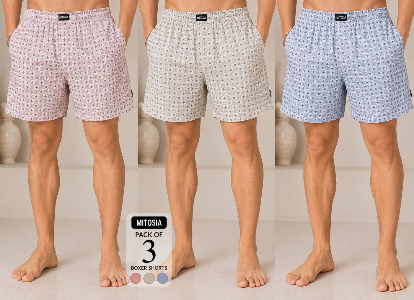 mitosia Pack of 3 Printed Men Boxer-picture-19