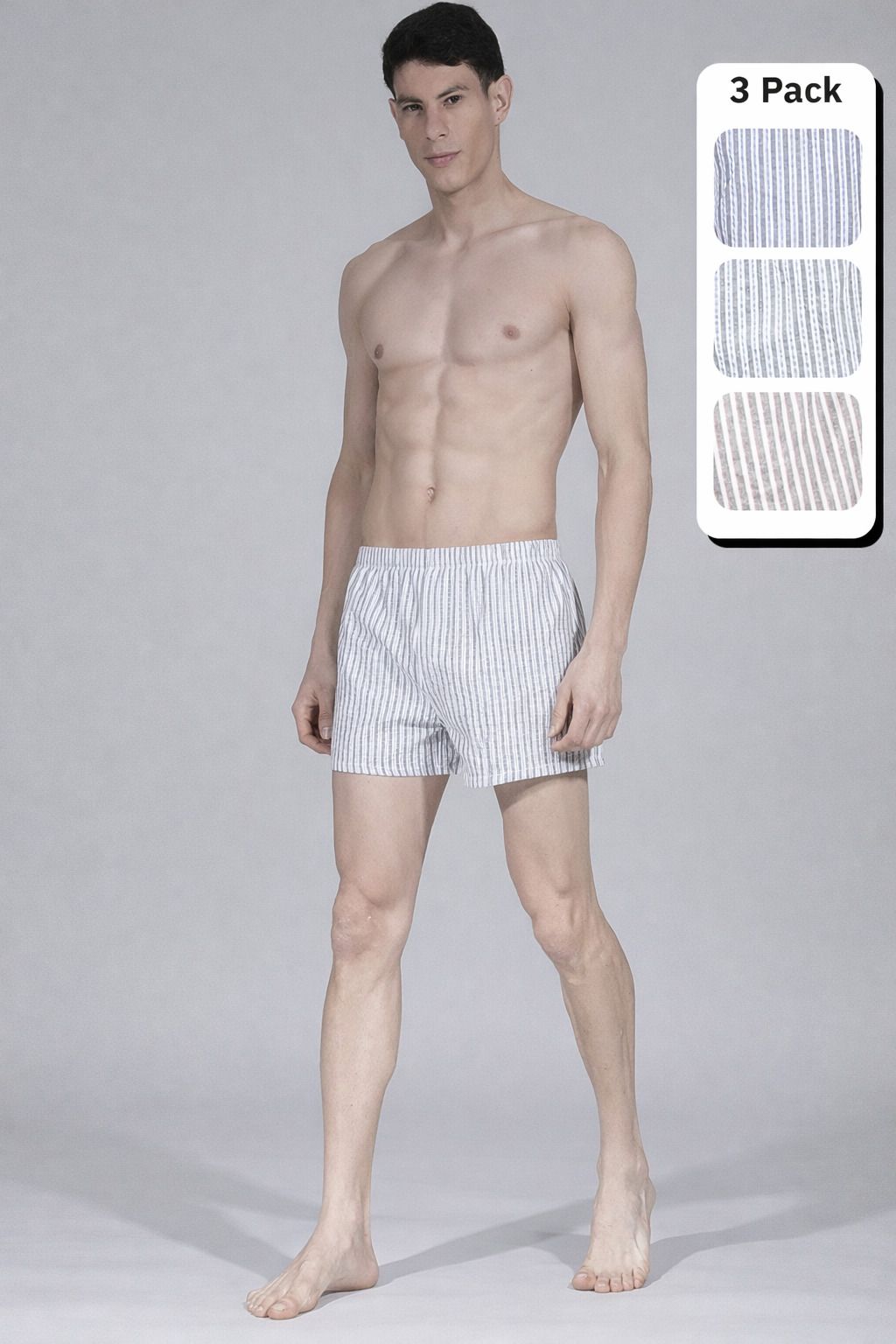 dollar Pack of 3 Striped Men Boxer-picture-21