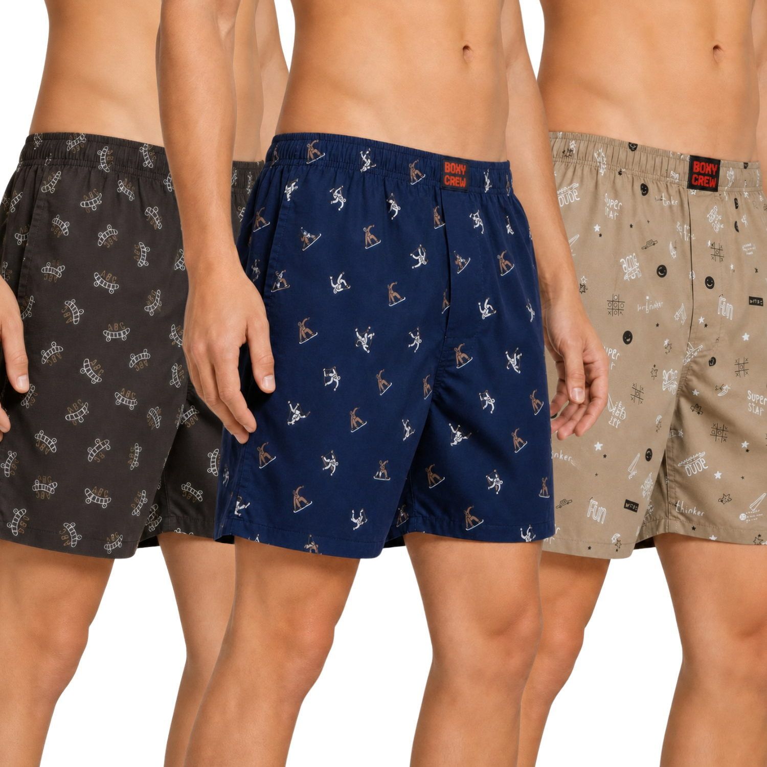 boxy crew Pack of 3 Printed Men Boxer-picture-32