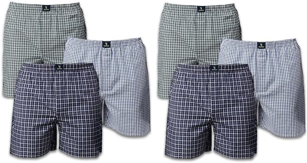 Pack of 6 Checkered Women Boxer-image-44