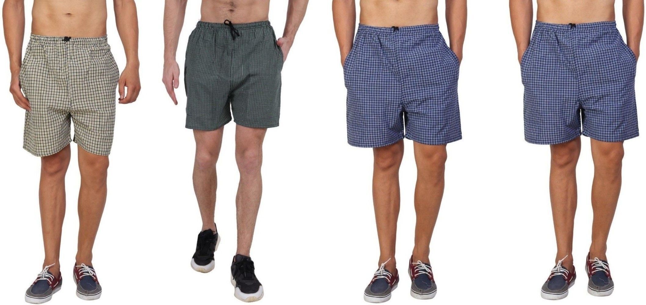 divasha ent trend Pack of 4 Checkered Men Boxer-picture-32