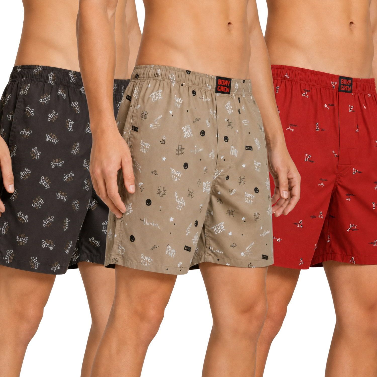 boxy crew Pack of 3 Printed Men Boxer-picture-43