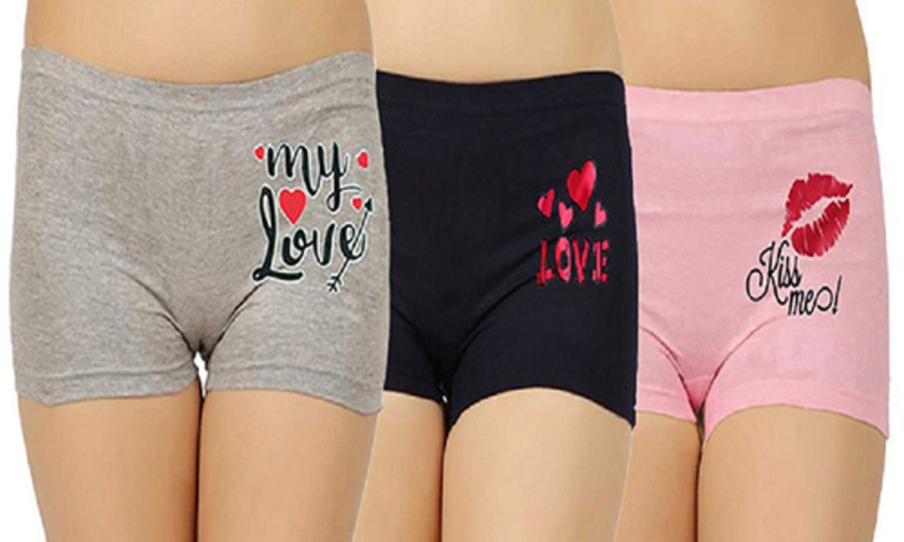 Pack of 3 Printed Women Boxer