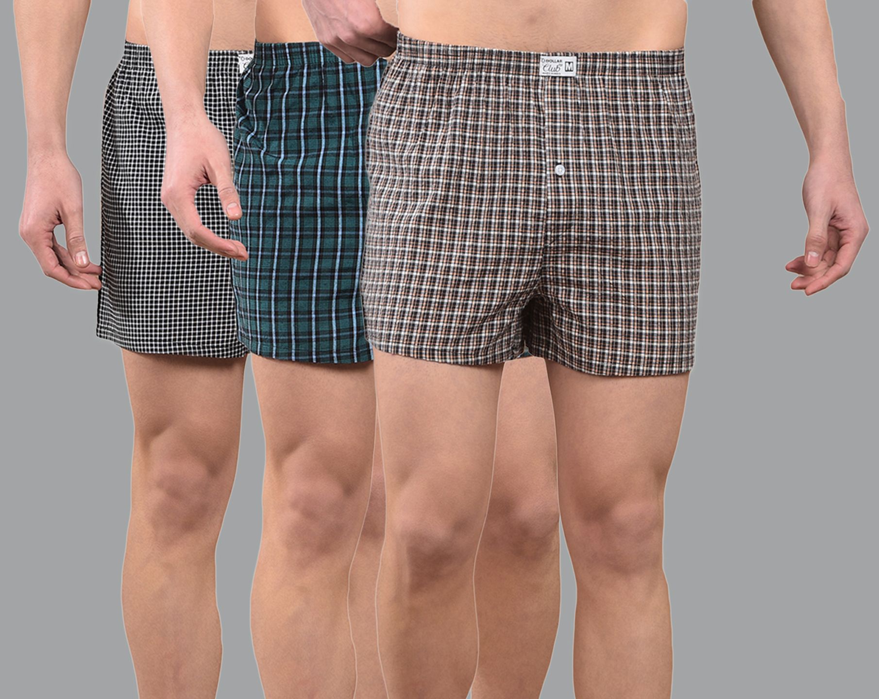 Pack of 3 Checkered Men Boxer