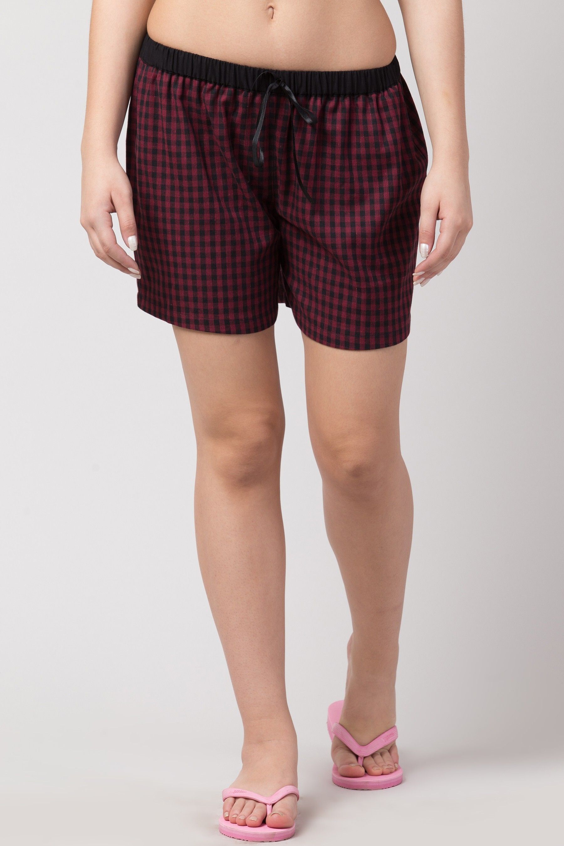 Checkered Women Boxer