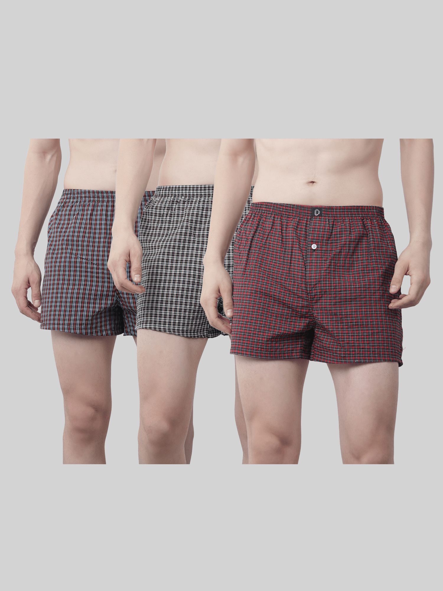 Pack of 3 Checkered Men Boxer-image-9