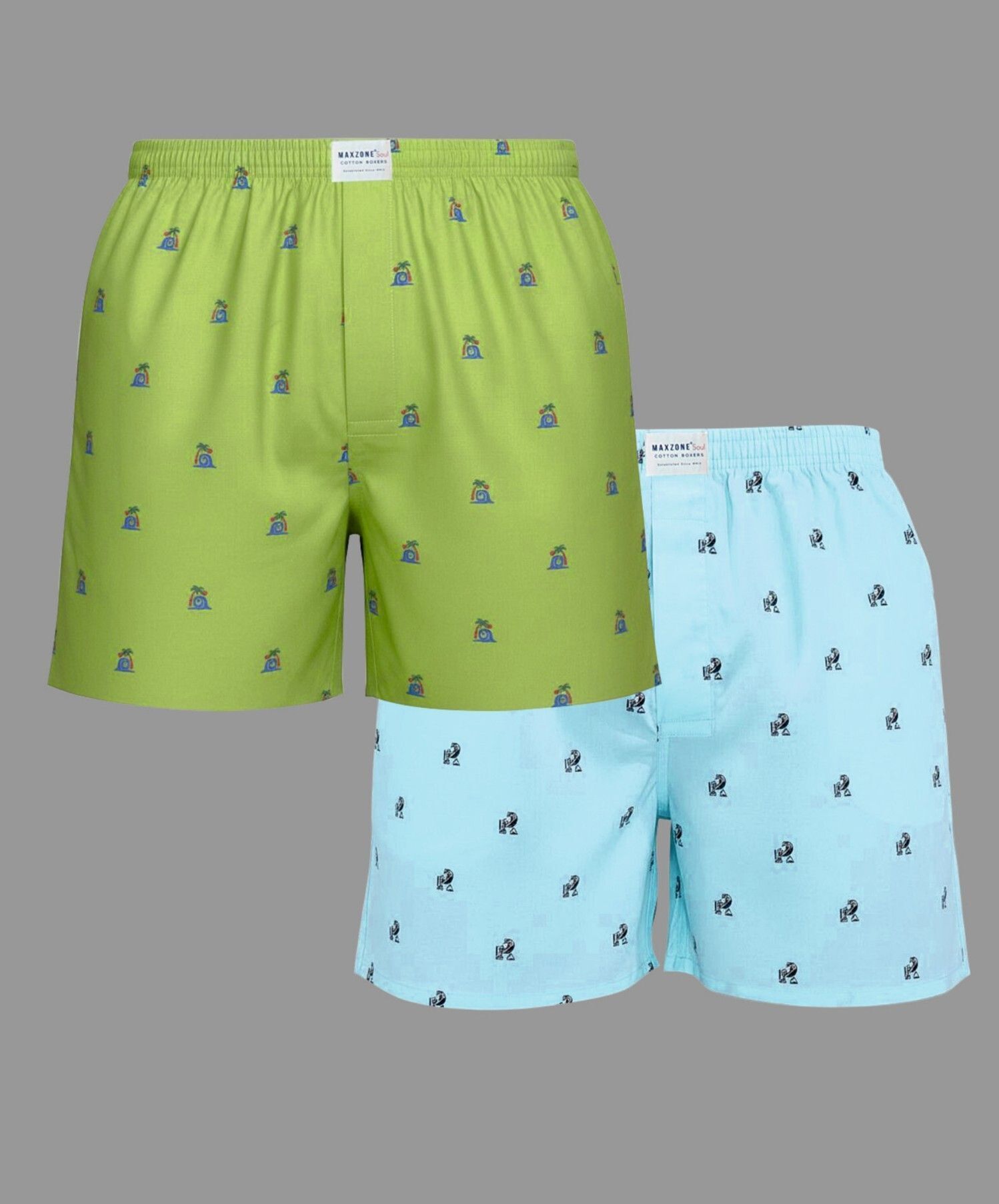maxzoneecommerce Pack of 2 Printed Men Boxer-picture-13