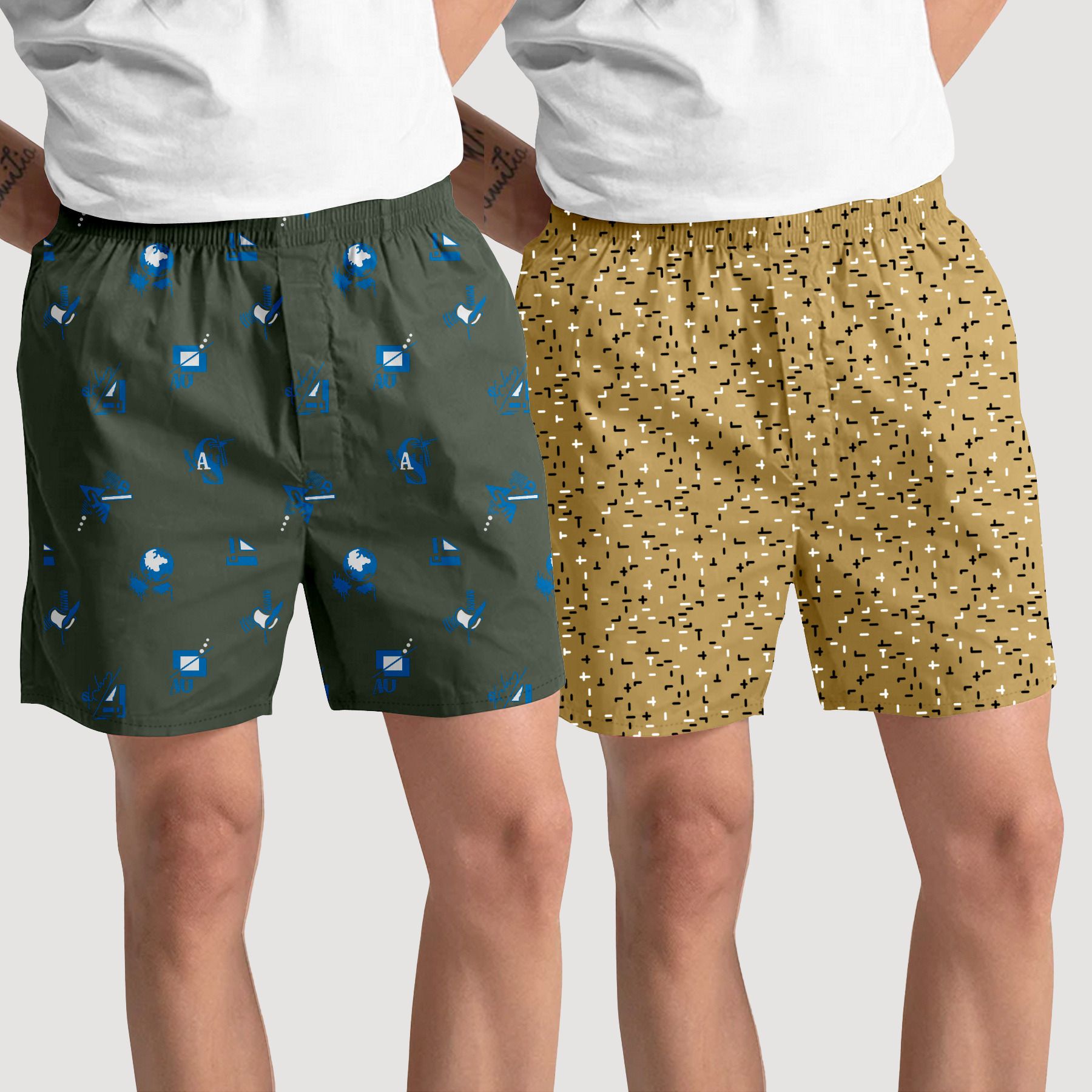 Pack of 2 Printed Women Boxer