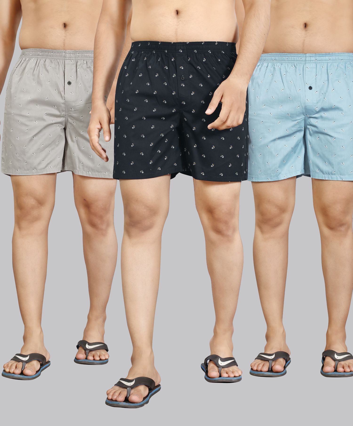 Pack of 3 Printed Men Boxer