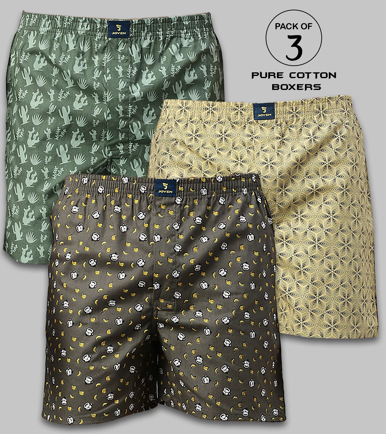 joven Pack of 3 Printed Men Boxer-picture-27