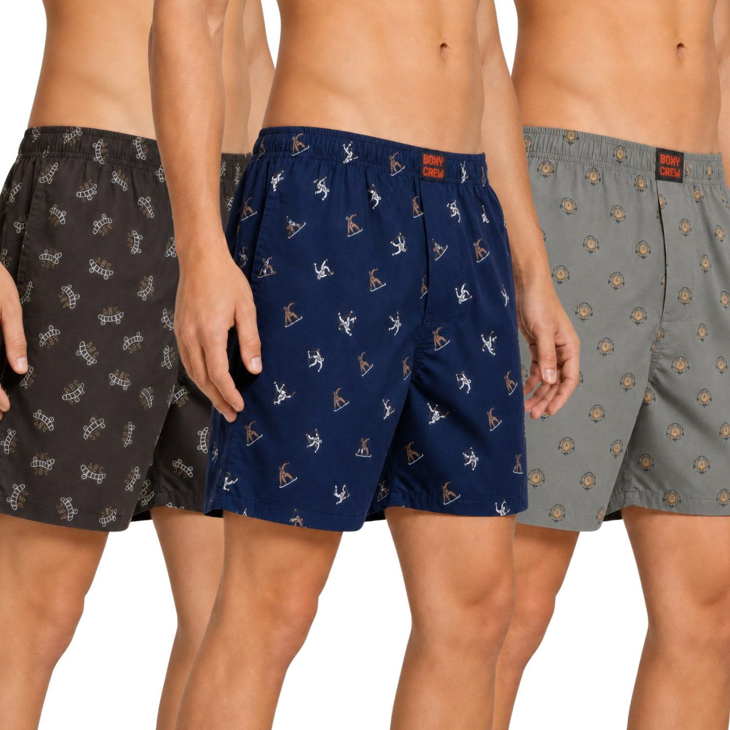 boxy crew Pack of 3 Printed Men Boxer-picture-36