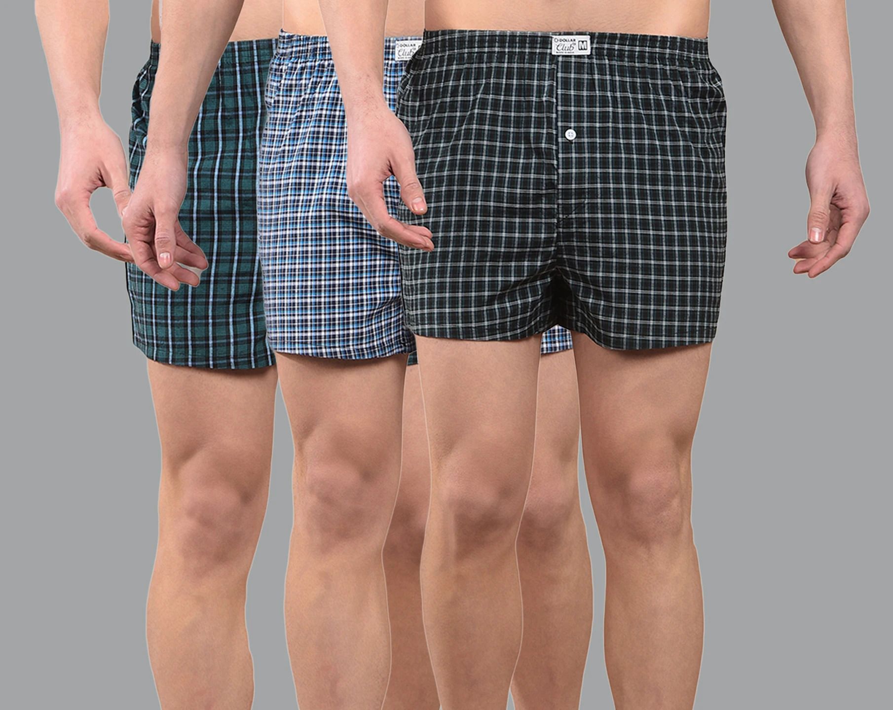 Pack of 3 Checkered Men Boxer