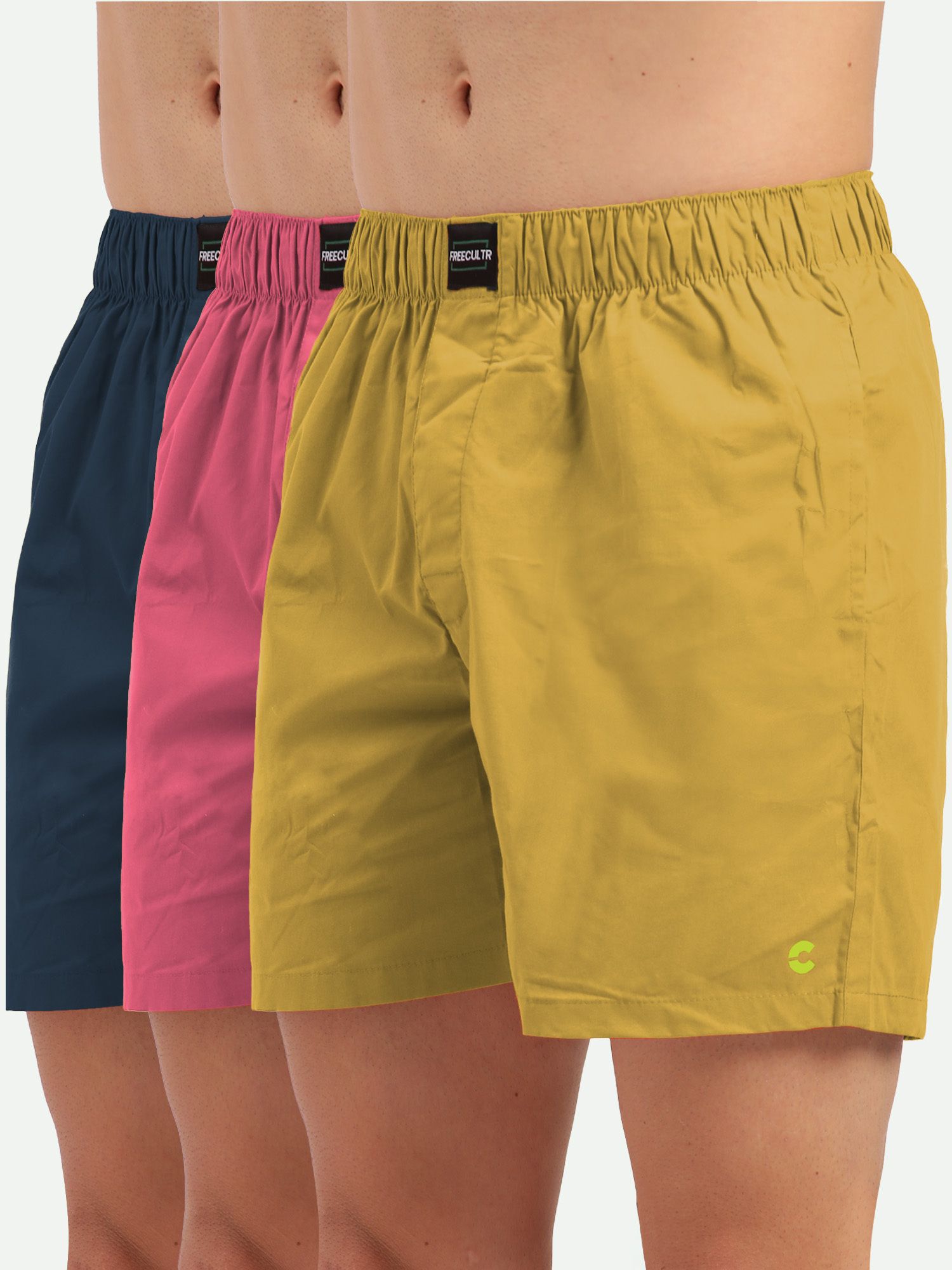 freecultr Pack of 3 Men's Silky Soft, Non-Pilling Micromodal All Day Boxer Shorts with Dual Deep Side Pocket Solid Men Boxer-picture-10