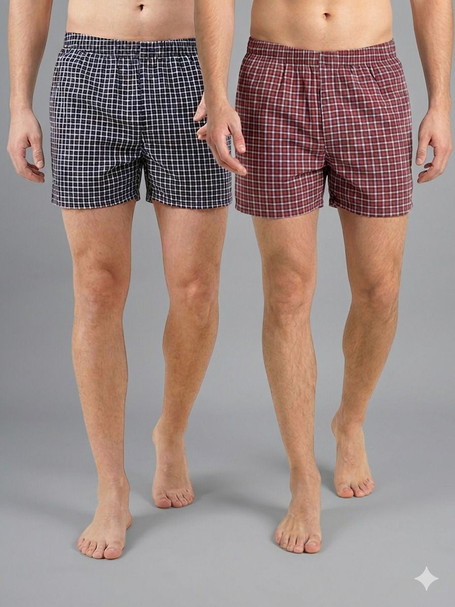Pack of 2 Checkered Men Boxer-image-11