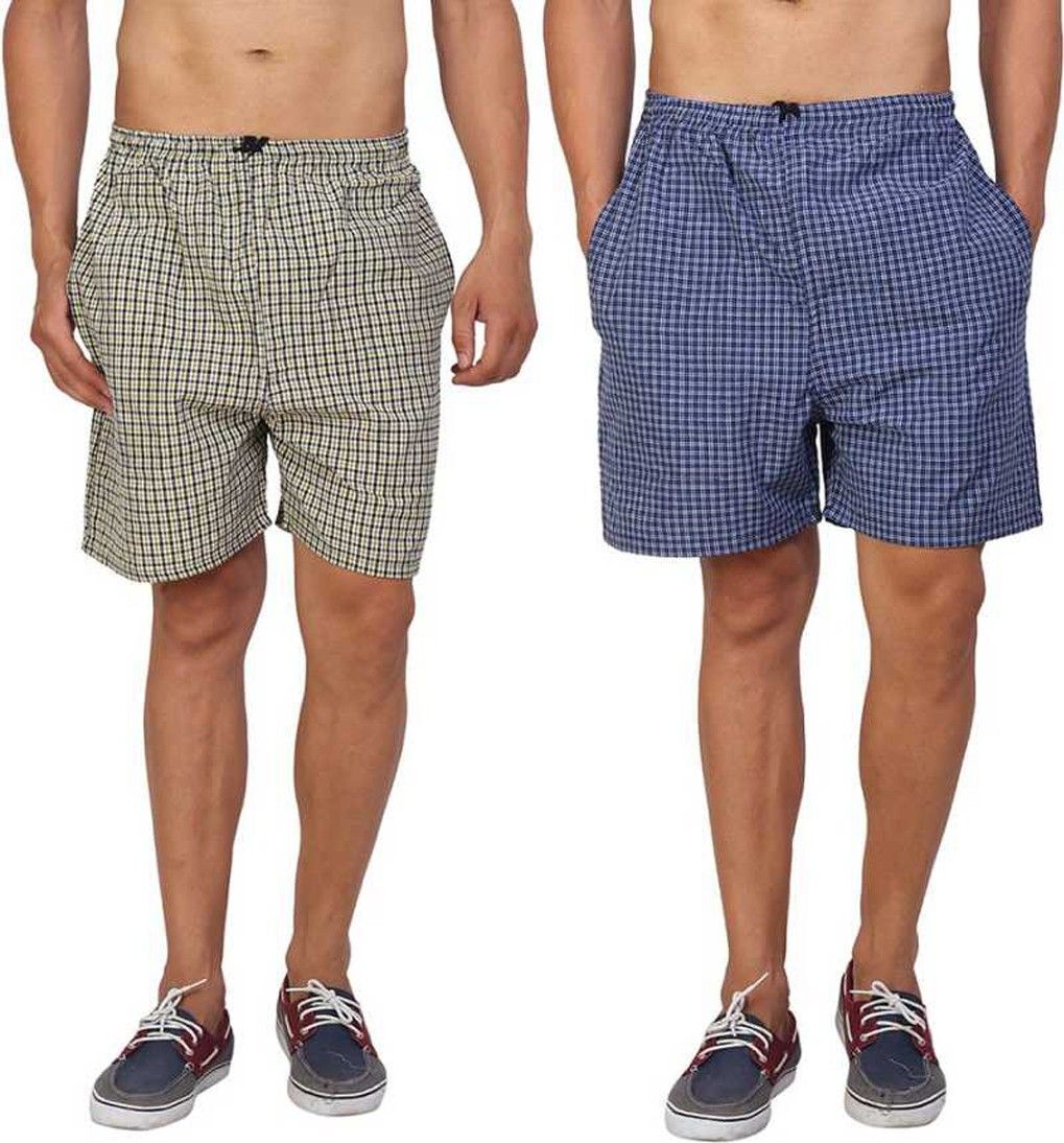 divasha ent trend Pack of 2 Checkered Men Boxer-picture-31