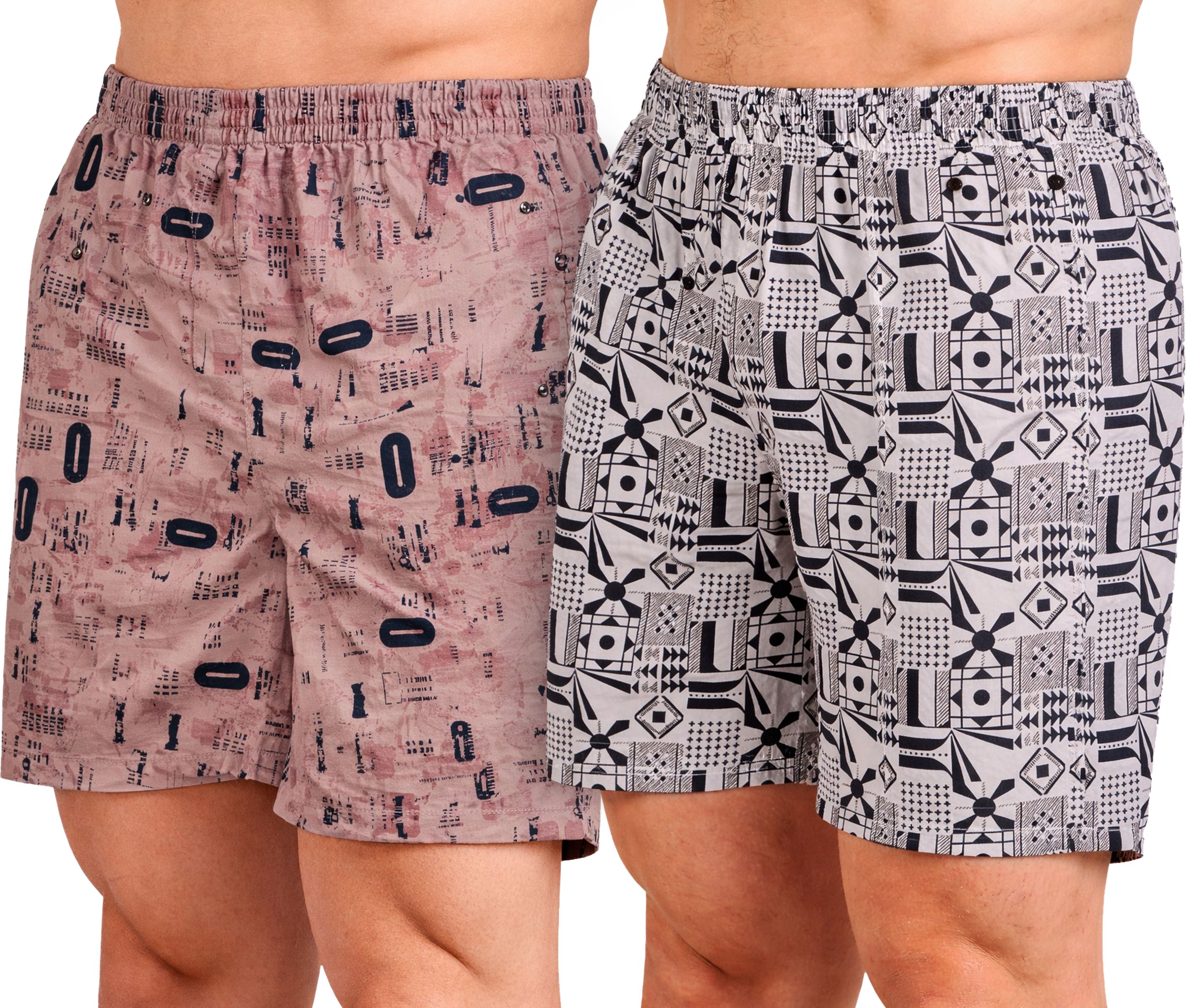 Pack of 2 Printed Men Boxer