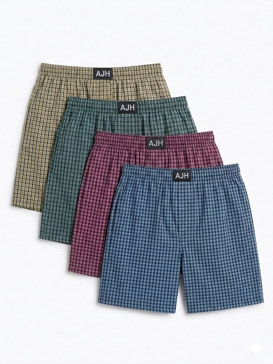 ajh fashion Pack of 5 Checkered Men Boxer-picture-24