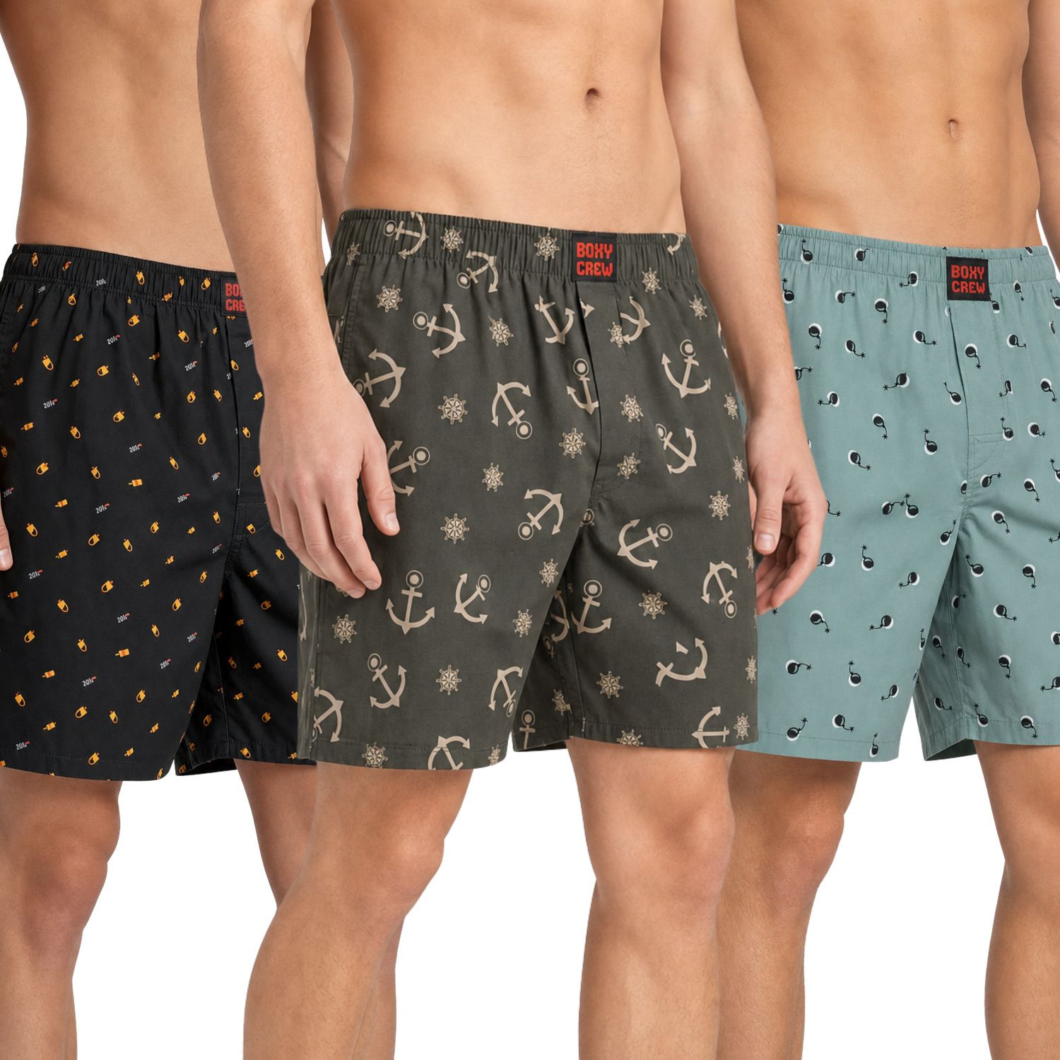 boxy crew Pack of 3 Printed Men Boxer-picture-10
