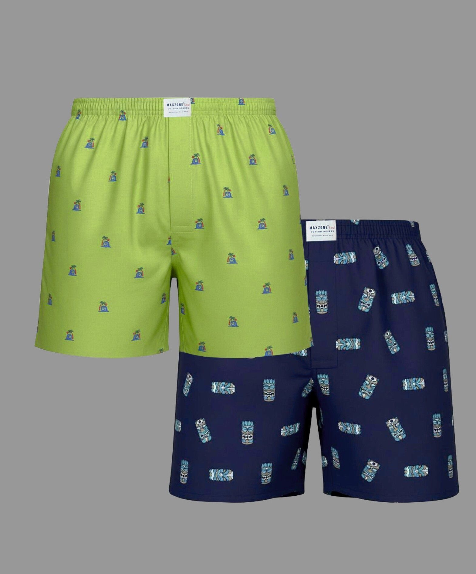 maxzoneecommerce Pack of 2 Printed Men Boxer-picture-31